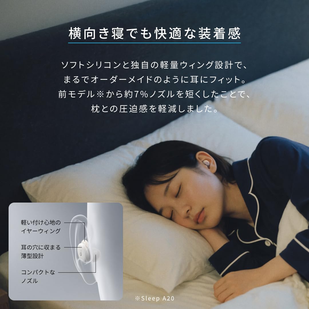 Anker Soundcore Sleep A30 ワイヤレスイヤホン Bluetooth 5.3